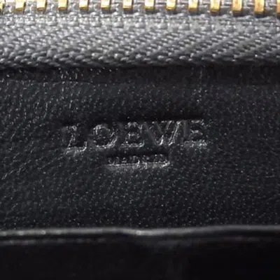 Pre-owned Loewe Gray Leather Long Wallet (bi-fold) ()