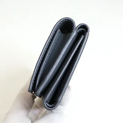 Pre-owned Loewe Gray Leather Wallet (tri-fold) ()