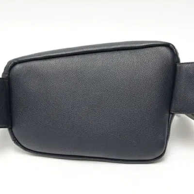 Pre-owned Loewe Gray Navy Leather Fanny Pack Sling Bag () In Multi