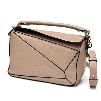 Pre-owned Loewe Grayish Leather Shoulder Bag ()