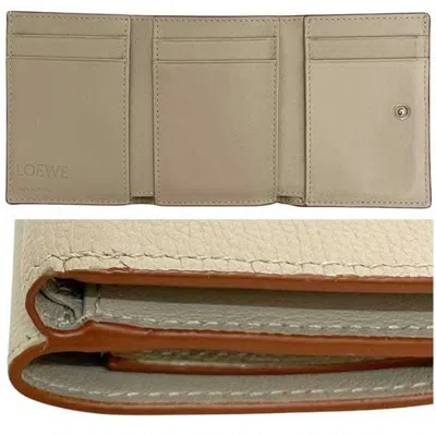 Pre-owned Loewe Grayish Leather Wallet (tri-fold) ()