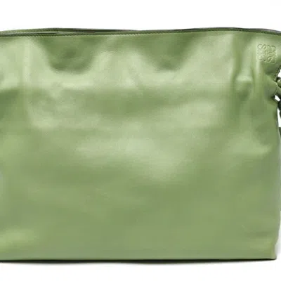 Pre-owned Loewe Green Leather Shoulder Bag ()