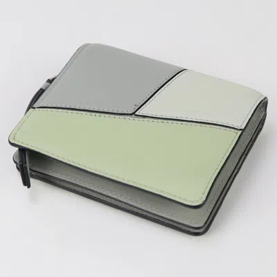 Pre-owned Loewe Green Leather Wallet (bi-fold) ()