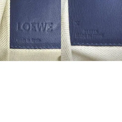 Pre-owned Loewe Hammock Blue Navy Leather Handbag Shoulder Bag ()