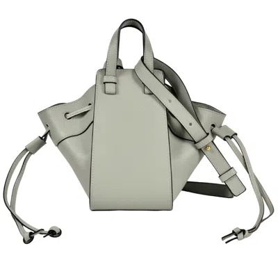 Pre-owned Loewe Hammock Gray Leather Shoulder Bag ()