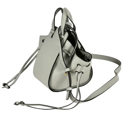 Pre-owned Loewe Hammock Gray Leather Shoulder Bag ()