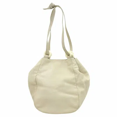 Pre-owned Loewe Ivory Leather Shoulder Bag () In White