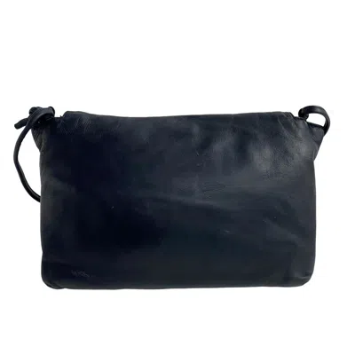 Pre-owned Loewe Navy Leather Pochette Shoulder Bag () In Blue