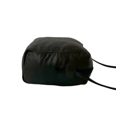 Pre-owned Loewe Navy Leather Pochette Shoulder Bag () In Blue