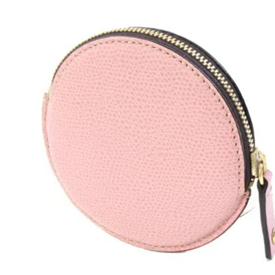 Pre-owned Loewe Pink Leather Coin Purse/coin Case ()