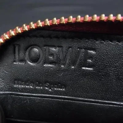 Pre-owned Loewe Pink Leather Coin Purse/coin Case ()