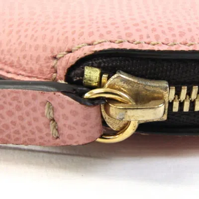 Pre-owned Loewe Pink Leather Coin Purse/coin Case ()