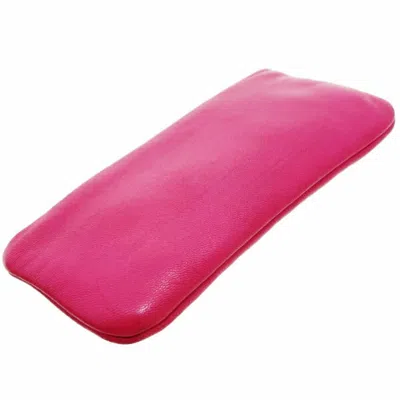 Pre-owned Loewe Pink Leather Coin Purse/coin Case ()