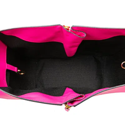 Pre-owned Loewe Pink White Leather Handbag Shoulder Bag () In Multi