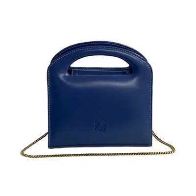 Pre-owned Loewe Purple Leather Handbag Shoulder Bag ()