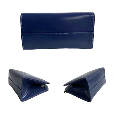 Pre-owned Loewe Purple Leather Handbag Shoulder Bag ()