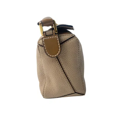 Pre-owned Loewe Puzzle Brown Leather Handbag Shoulder Bag ()