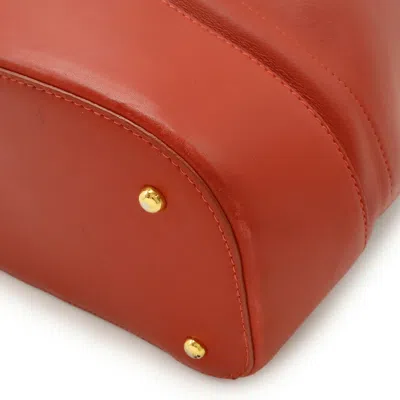 Pre-owned Loewe Red Color Leather Backpack ()