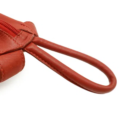 Pre-owned Loewe Red Color Leather Backpack ()