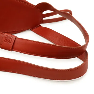 Pre-owned Loewe Red Color Leather Backpack ()