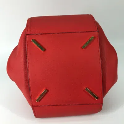 Pre-owned Loewe Red Color Leather Handbag Shoulder Bag ()