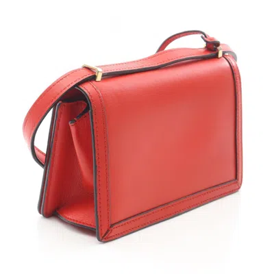 Pre-owned Loewe Red Color Leather Shoulder Bag ()