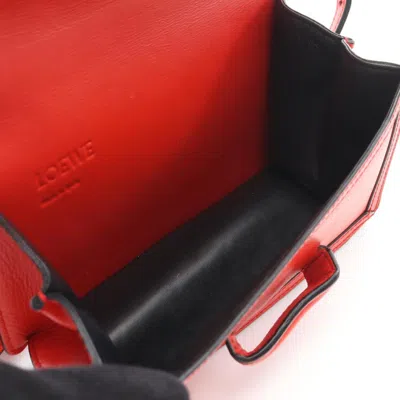 Pre-owned Loewe Red Color Leather Shoulder Bag ()