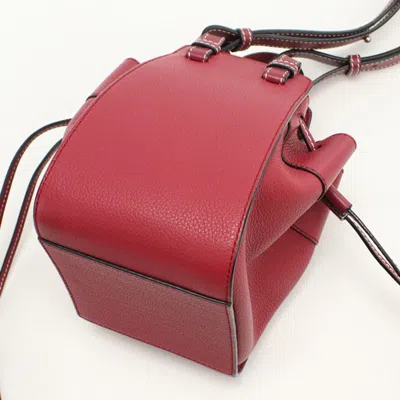 Pre-owned Loewe Red Color Leather Shoulder Bag ()
