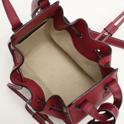 Pre-owned Loewe Red Color Leather Shoulder Bag ()