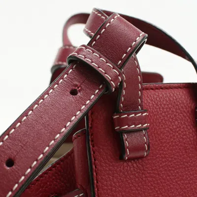 Pre-owned Loewe Red Color Leather Shoulder Bag ()