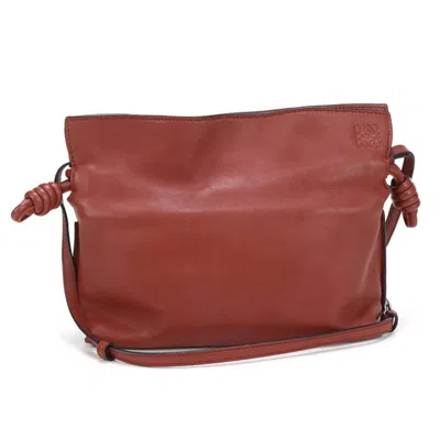 Pre-owned Loewe Red Color Leather Shoulder Bag ()