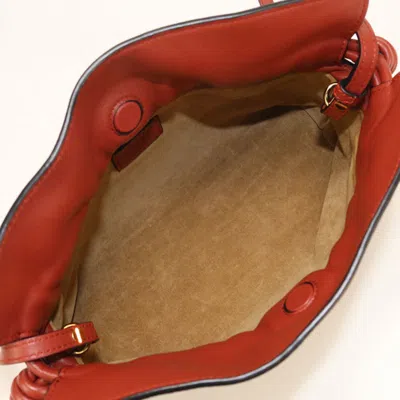 Pre-owned Loewe Red Color Leather Shoulder Bag ()