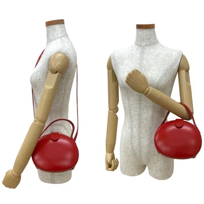 Pre-owned Loewe Red Color Leather Shoulder Bag ()
