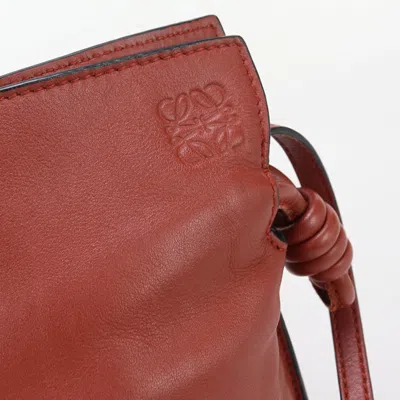 Pre-owned Loewe Red Color Leather Shoulder Bag ()