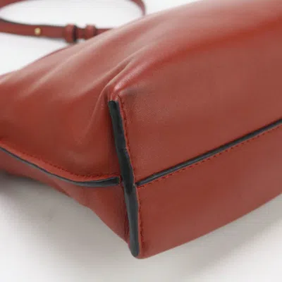 Pre-owned Loewe Red Color Leather Shoulder Bag ()