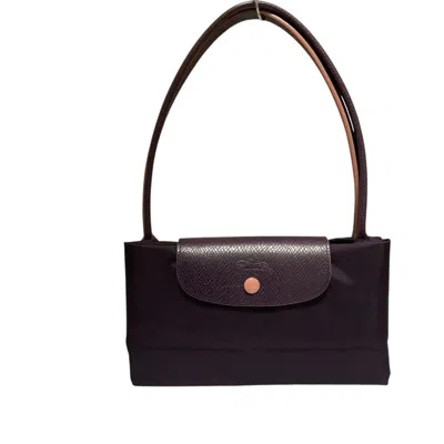 Pre-owned Longchamp Purple Nylon Handbag Tote Bag ()