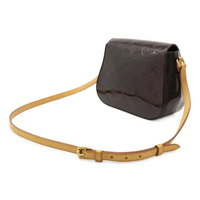 Pre-owned Louis Vuitton Amarante Patent Leather Pochette Shoulder Bag () In Purple