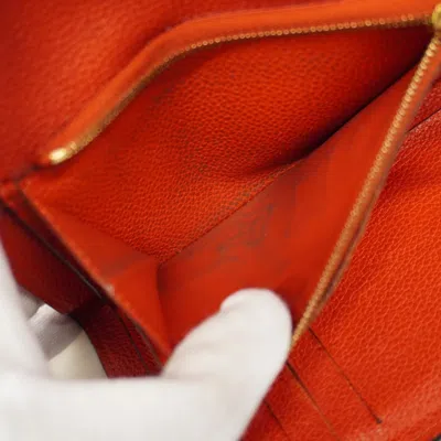 Pre-owned Louis Vuitton Auriane Wallet (tri-fold) () In Gold