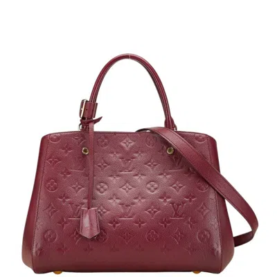Pre-owned Louis Vuitton Aurore Monogram Purple Leather Handbag Shoulder Bag ()