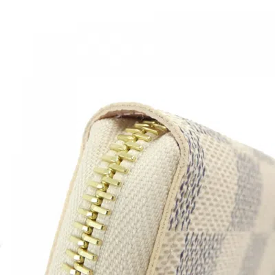 Pre-owned Louis Vuitton Azur Rose Ballerine Coated Canvas Long Wallet (bi-fold) ()