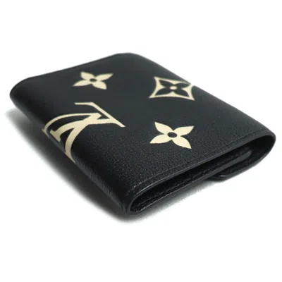 Pre-owned Louis Vuitton Beige Black Monogram Empreinte Wallet (tri-fold) () In Multi
