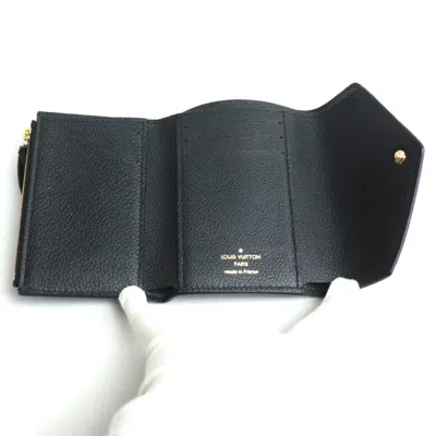 Pre-owned Louis Vuitton Beige Black Monogram Empreinte Wallet (tri-fold) () In Multi