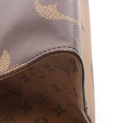 Pre-owned Louis Vuitton Beige Brown Coated Canvas Tote Bag () In Multi