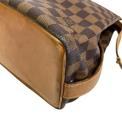 Pre-owned Louis Vuitton Beige Brown Damier Canvas Tote Bag () In Multi
