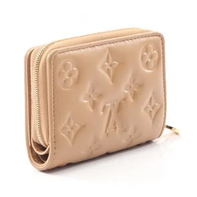 Pre-owned Louis Vuitton Beige Camel Leather Wallet (bi-fold) () In Brown