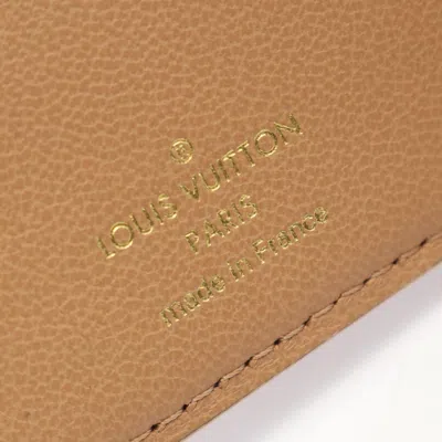 Pre-owned Louis Vuitton Beige Camel Leather Wallet (bi-fold) () In Brown