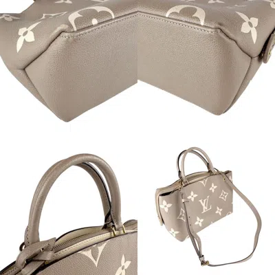Pre-owned Louis Vuitton Beige Cream Tourterelle Monogram Empreinte Handbag Shoulder Bag ()