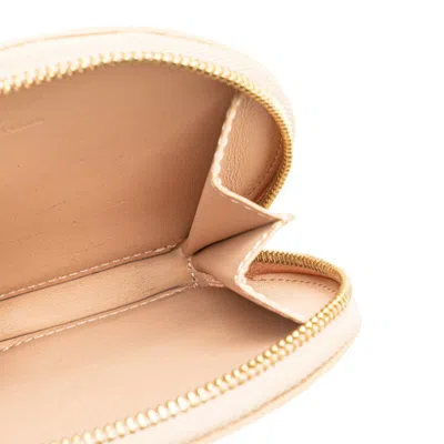 Pre-owned Louis Vuitton Beige Rose Florentin Patent Leather Coin Purse/coin Case ()