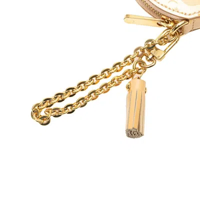 Pre-owned Louis Vuitton Beige Rose Florentin Patent Leather Coin Purse/coin Case ()