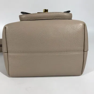 Pre-owned Louis Vuitton Beige Sand Leather Handbag Shoulder Bag ()